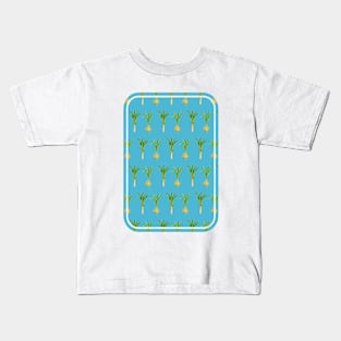 Onion and leek pattern Kids T-Shirt